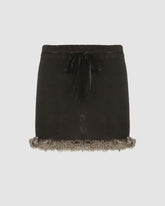 Lorylis Knitted Faux Fur Skirt